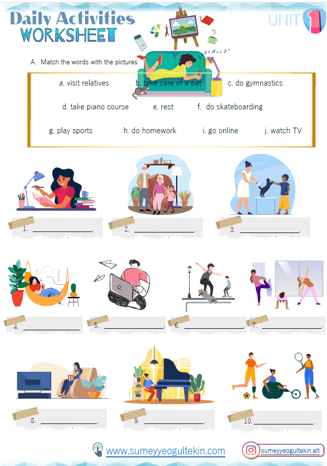 6.1 Daily Activities (Worksheet)